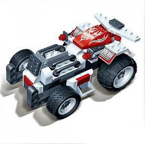 Конструктор Гоночная машина, инерционный, 102 детали (Banbao, 8606)