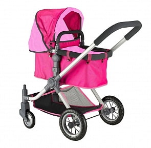 Кукольная коляска, цвет фуксия и розовый (RT, 5209RT)