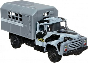 Металлическая инерционная машина ЗИЛ 130 - Будка ОМОН (Технопарк, X600-H09130-R)