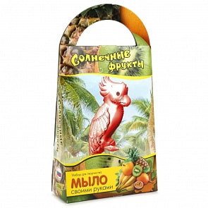 Мыло своими руками - Солнечные фрукты с формочкой попугай (Аромафабрика, С0203)