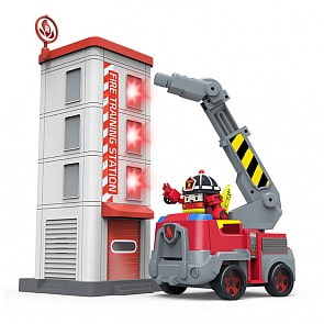 Poli Robocar. Пожарная станция с фигуркой Рой. Свет, звук (Silverlit, 83409)
