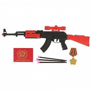 Автомат АК-47 стреляет пулями с присосками (Играем вместе, B1548172-R1)