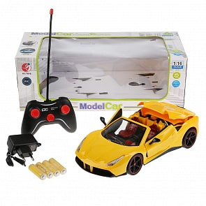 Машина радиоуправляемая на аккумуляторе, со светом, открываются двери (Q487-H08108) (ассортимент)