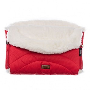 Муфта меховая для коляски Nuovita Tundra Bianco Rosso/Красный (Nuovita, NUO-mTUNB_2078)