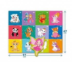 Пазлы-макси - Baby Toys. Милашки (Десятое королевство, 02509ДК)