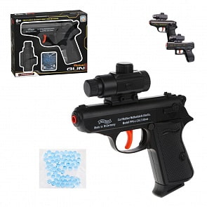 Пистолет механический с гелевыми пулями в пакетике (Наша игрушка, 100001590)