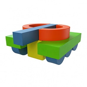 Мягкий игровой комплекс – Танк (Romana, ДМФ-МК-13.75.01)