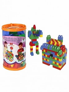 Конструктор Luxurious Super Blocks № 3 из 80 деталей в ведре (Pilsan, 3219plsn)