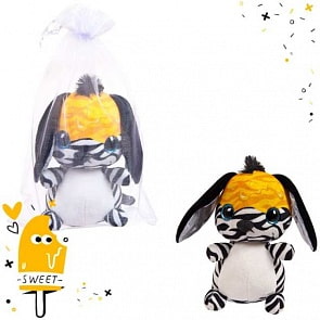 Мягкая игрушка в подарочном мешочке - Сладкая глазурь. Зебра, 16 см (ABtoys, M2123)