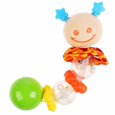 Развивающая игрушка - Гусеничка с текстильными элементами 
