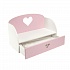 Диван-кровать – Сердце Мини, цвет розовый  - миниатюра №1