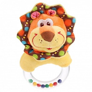 Текстильная игрушка-погремушка на кольце - Лев (Умка, RBR-L)