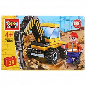 Конструктор Стройка Бур 39 деталей (Город мастеров, 7584-CY)