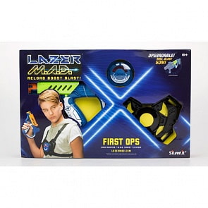 Стартовый набор из серии Lazer Mad - зелёный бластер c мишенью и держателем (Silverlit, 86844-1)