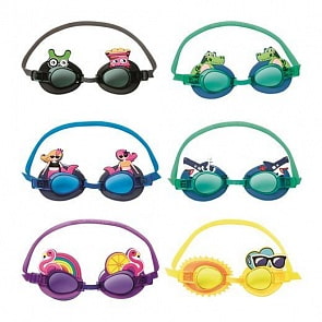 Очки для плавания от 3 лет, 6 видов дизайна (Bestway, бв21080) (ассортимент)