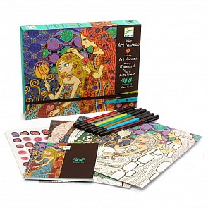 Раскраска-аппликация - Новое искусство (Djeco, 08607k)