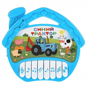Пианино-домик - Синий Трактор, 10 песен из м/ф (Умка, 1607M329-R2) Пианино-домик - Синий Трактор, 10 песен из м/ф (Умка, 1607M329-R2)