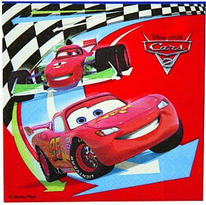 Салфетка – Тачки 2, 33 см 16 штук (Procos, 1502-0754)