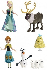 Куклы Анна и Эльза - героини м/ф "Холодное Сердце: Холодное торжество" (Mattel, DKC58)