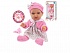Интерактивный пупс Baby Doll – Premium в платье, вязаном болеро шапке и носочках, 28 см  - миниатюра №1