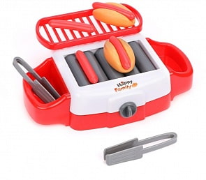 Плита-гриль Счастливая семья, свет, звук, 8 аксессуаров (Наша Игрушка, 5223)