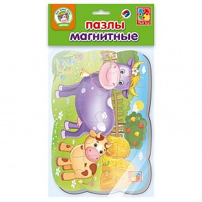 Пазлы на магните Мои первые игры - Коровка (Vladi Toys, VT3205-55)