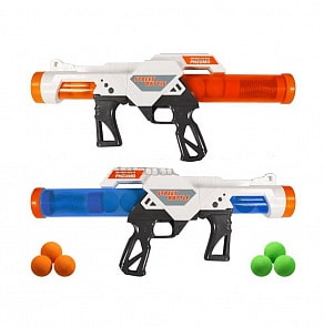 Игрушечное оружие Street Battle - 2 пистолета с 20 мягкими шариками по 3,4 см. (1toy, Т13652)