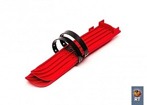 Мини-лыжи маленькие с ремнями М3 красные (RT,  3754RT)