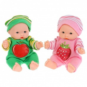 Пупс - Фруктовый малыш, 12 см, одежда в банке (Карапуз, Y12-BTL-RU_19) (ассортимент)