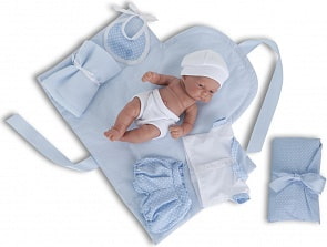 Кукла-младенец Карлос с пеленальным комплектом, 26 см. (Antonio Juan Munecas, 4064B)