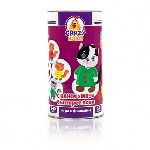 Настольная игра в тубусе - Скажи Мяу! (Vladi Toys, VT8020-03)