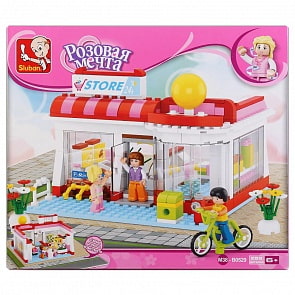 Конструктор – Супермаркет с фигурками, 289 деталей (Sluban, M38-B0529)
