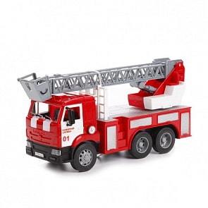 Инерционная пожарная машина – Камаз, со светом и звуком (Технопарк, WY296K) Инерционная пожарная машина – Камаз, со светом и звуком (Технопарк, WY296K)