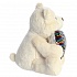 Мягкая игрушка - Медведь большое сердце, кремовый, 30 см  - миниатюра №3