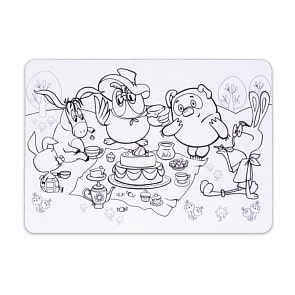 Коврик-раскраска маленький из серии Винни Пух Союзмультфильм, размер 48 х 33,5 см. (ЯиГрушка, 12040ЯиГ)