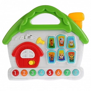 Обучающий домик со стихами М. Дружининой - Названия, голоса и факты о животных, 16 песен (Умка, B1266890-R)