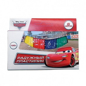 Классический восковый пластилин "Multiart" Disney Тачки, 6 цветов (Играем Вместе, 5091-CARSsim)