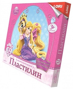 Пластилин Disney - Королевские питомцы, 12 цветов (Лори, Плд-015)