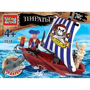 Конструктор Город Мастеров, Пираты - Лодка с пиратом (Город Мастеров, AA-2518-Rsim)