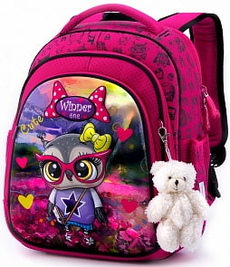 Ранец Winner One 5001, брелок мишка (Winner, 5001)