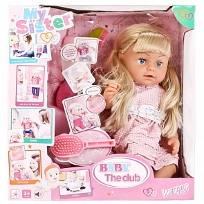 Кукла, пьет и писает, русифицированная, с аксессуарами, 43 см. (Wei Tai Toys, T10746sim)