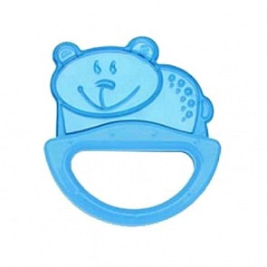 Погремушка с эластичным прорезывателем Canpol Мишка, голубой, 0+ (Canpol, CAN-13/107)