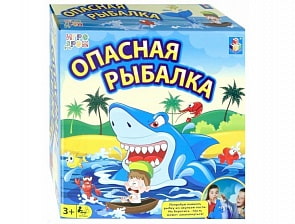 Игра настольная из серии Игродром - Опасная рыбалка (1toy, Т13562)