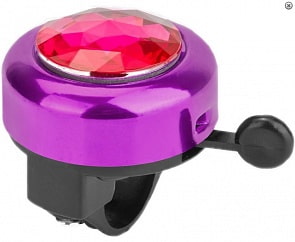 Звонок 45AZ-04 с алмазом, алюминий, цвет чёрно-пурпурный (RT, 4194RT)