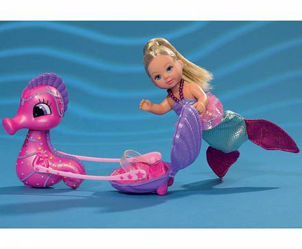 Кукла Еви-русалка+морской конек 