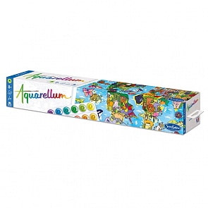 Акварельная раскраска Планисфера большая (Sentosphere, 6800)