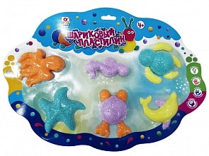 Набор шарикового пластилина - Морские обитатели (1toy, Т18298)