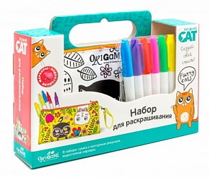 Сумка для раскрашивания - Funny cats (Origami, 03318-or)