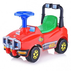 Джип-каталка №4, красный (Полесье, 71941)