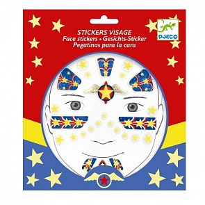 Наклейки для лица - Супер герой (Djeco, 09219)